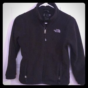 Girls black North Face jacket